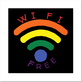 Wi fi pride Posters and Art